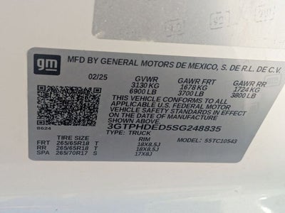 2025 GMC Sierra 1500 2WD Crew Cab Short Box SLT