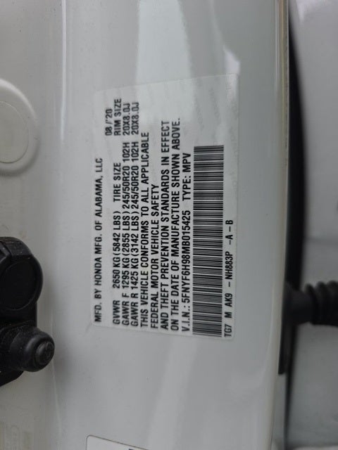 2021 Honda Pilot Touring 8 Passenger