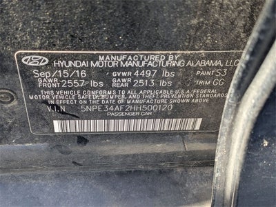 2017 Hyundai Sonata Sport