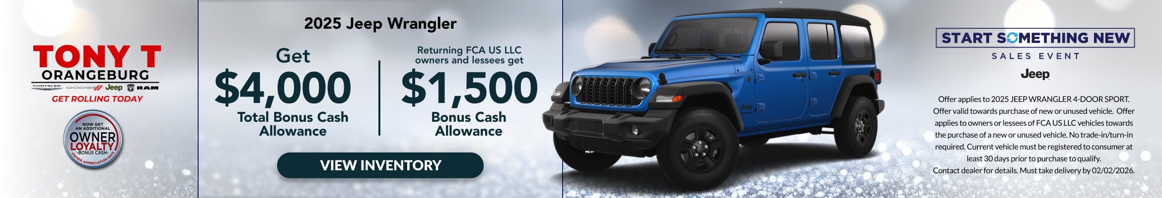 Tony T Chrysler Dodge Jeep Ram of Orangeburg in Orangeburg SC