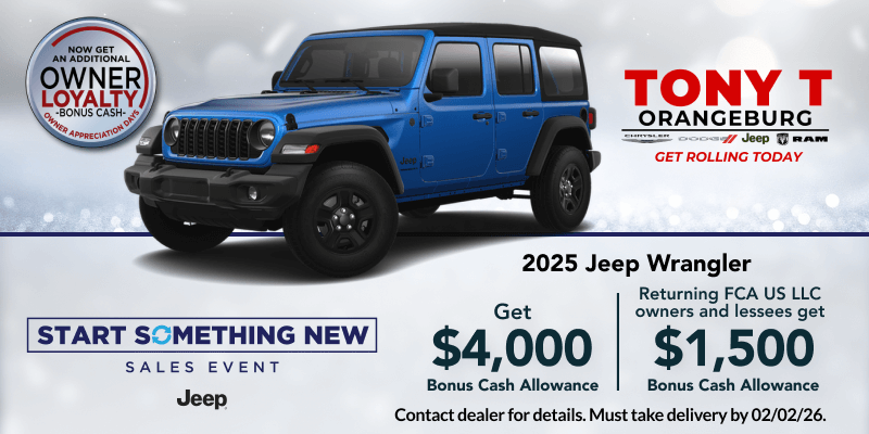 Tony T Chrysler Dodge Jeep Ram of Orangeburg in Orangeburg SC